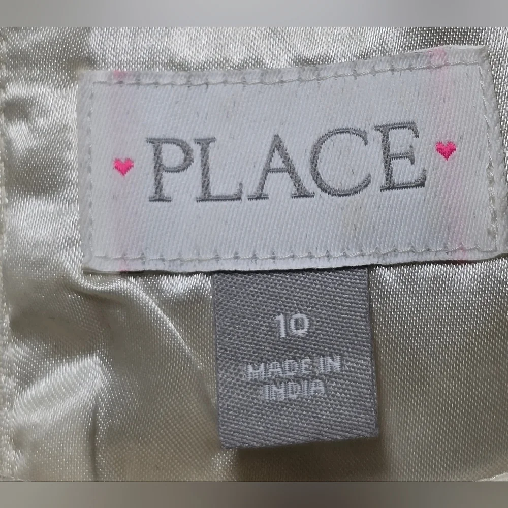 The Children's Place Cream and Black Jacquard Fit & Flare Formal Dress‎ Size 10